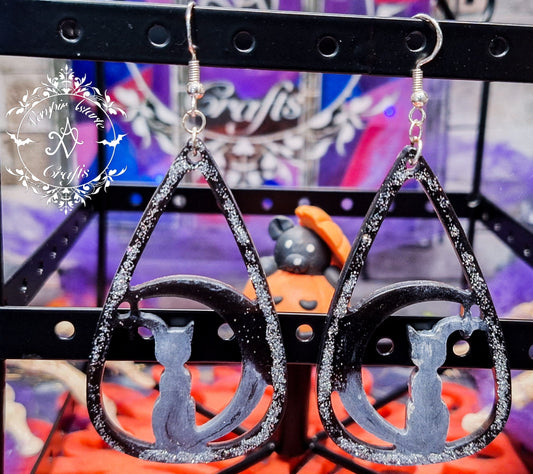 PENDIENTES MOONCAT (silver)