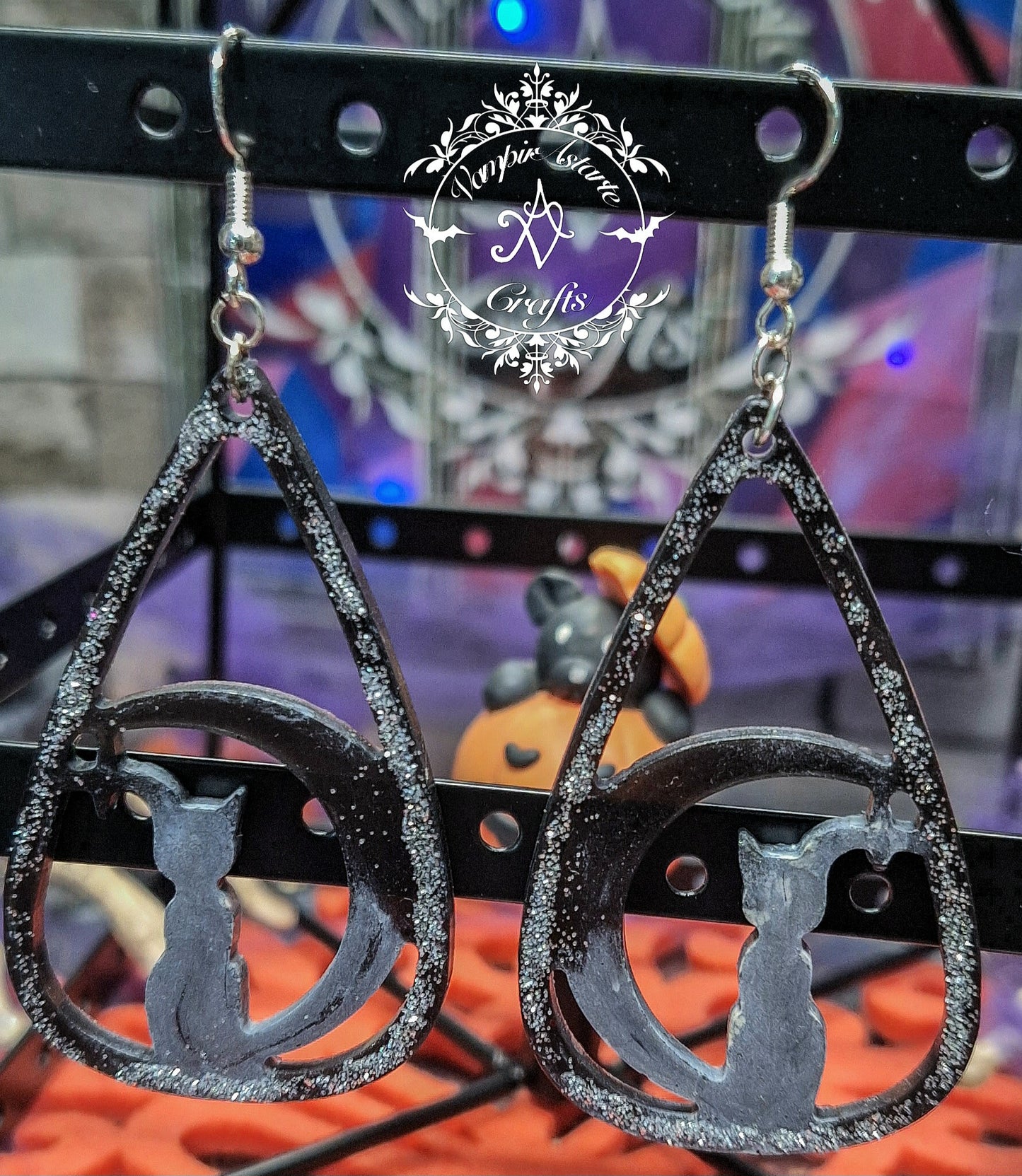 PENDIENTES MOONCAT (silver)