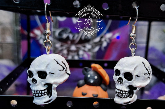 PENDIENTES SKULL (dientes negros)
